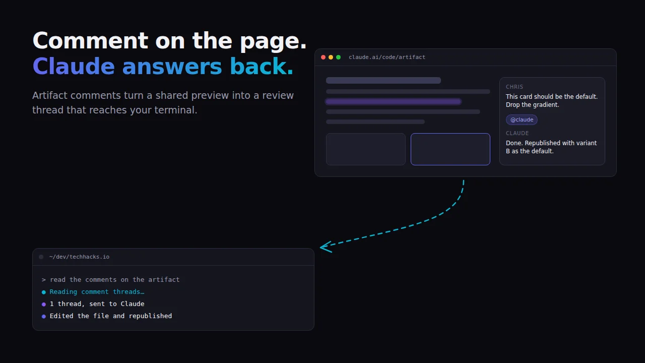 Claude Code Artifact Comments: Leave Feedback on the Page Itself
