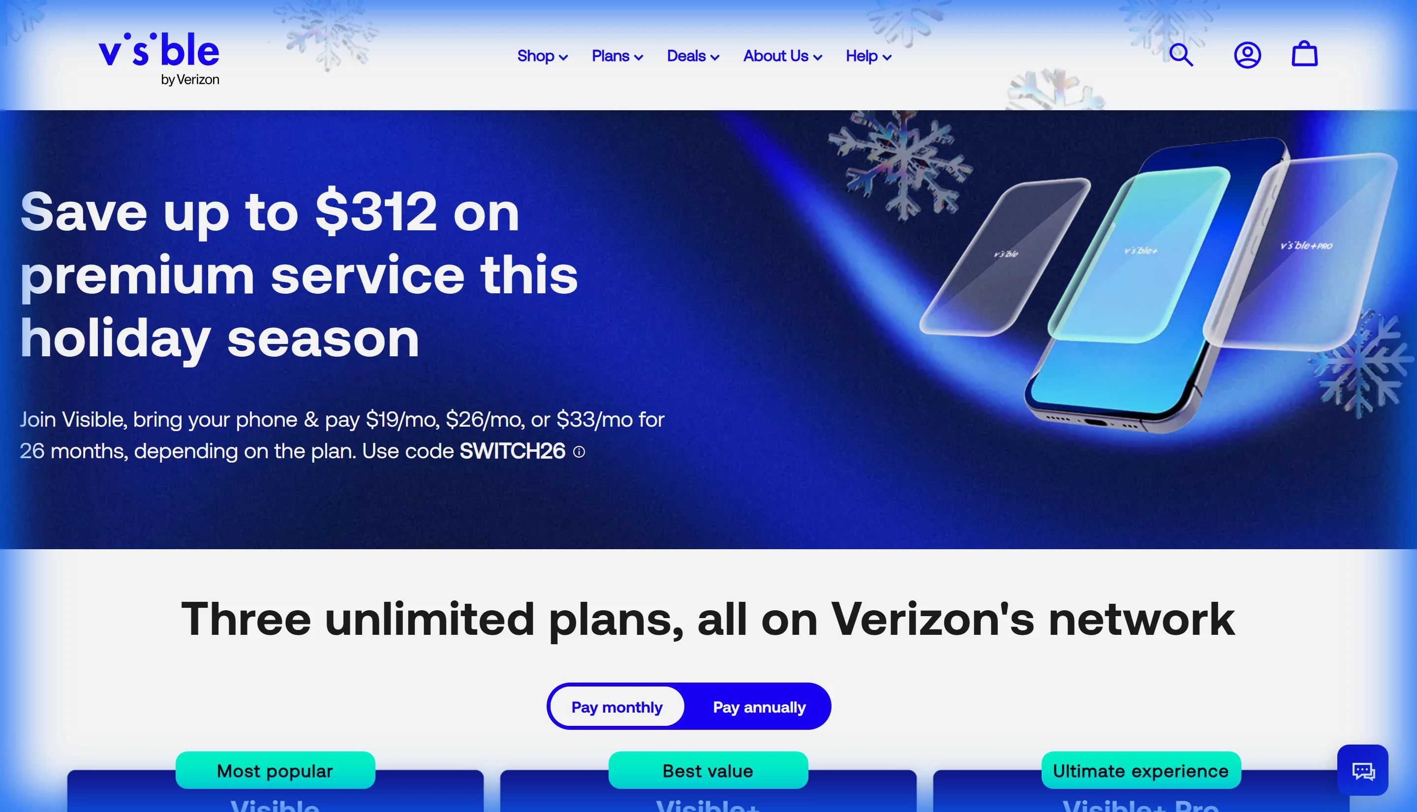 Visible Wireless Pricing