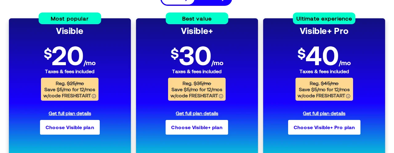 Visible vs. Visible+ vs. Visible+ Pro: Is the Upgrade Actually Worth It in 2026?